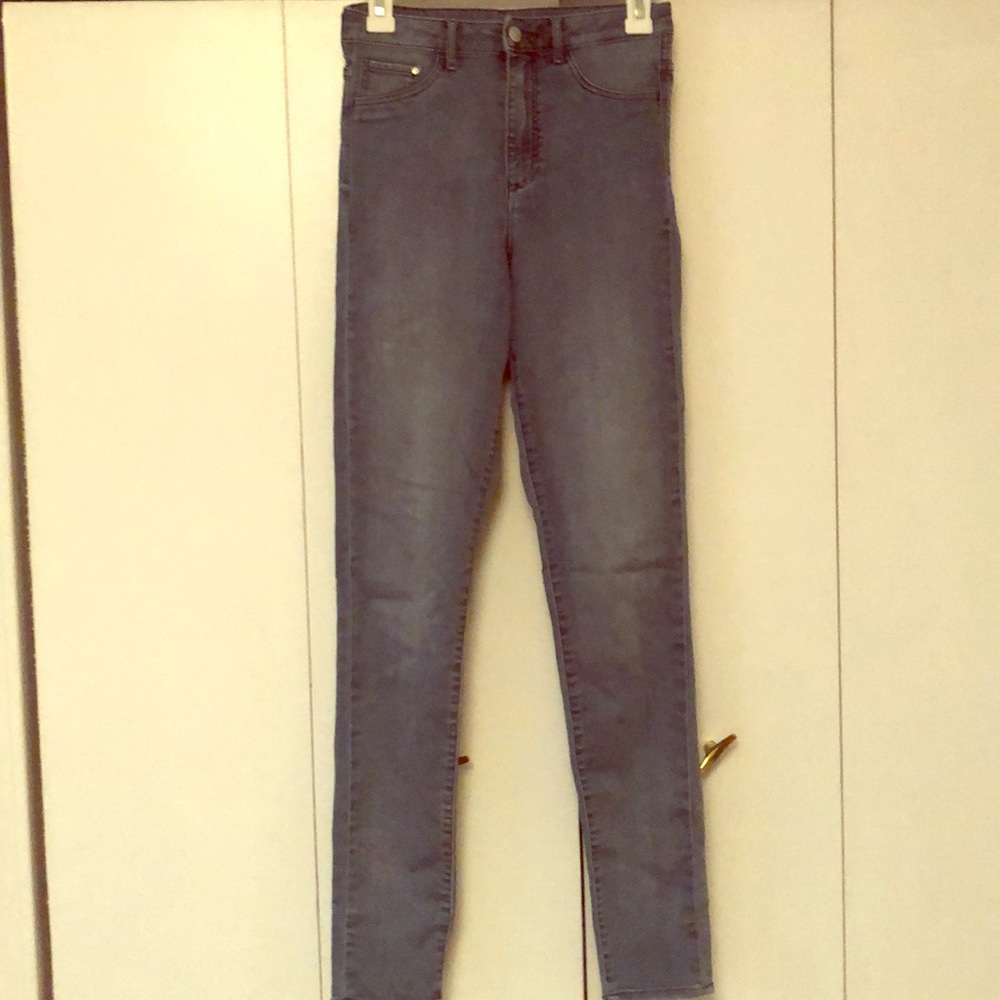 High rise skinny jeans